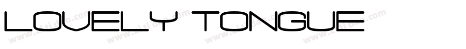 lovely tongue字体转换